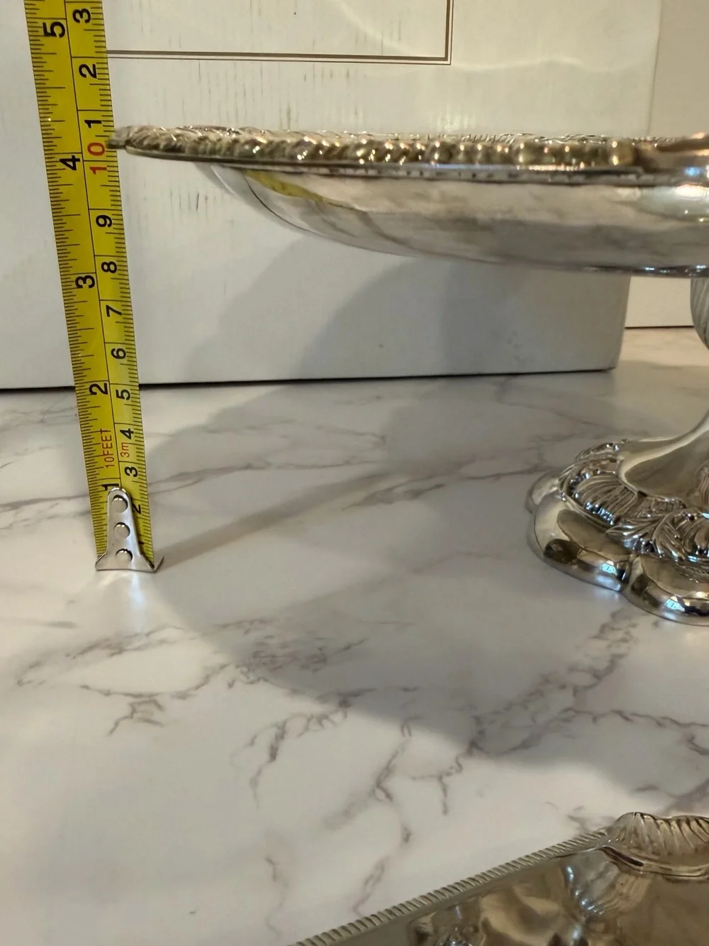 Vintage Silver Plated Pedestal Cake Stand w/ Server by Royal Gallery of Silver